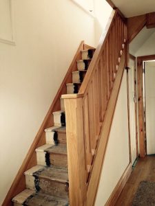 Bay Joinery - Swansea Joinery Service - Stair Refurbishements - Wooden Stair Rail 2